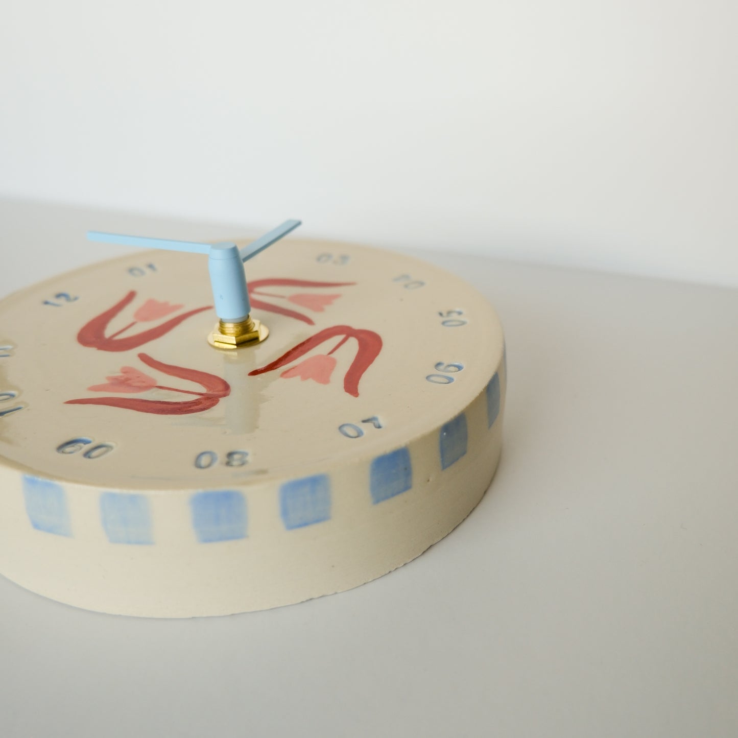 Pink Tulip Wall Clock