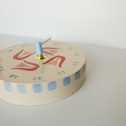 Pink Tulip Wall Clock