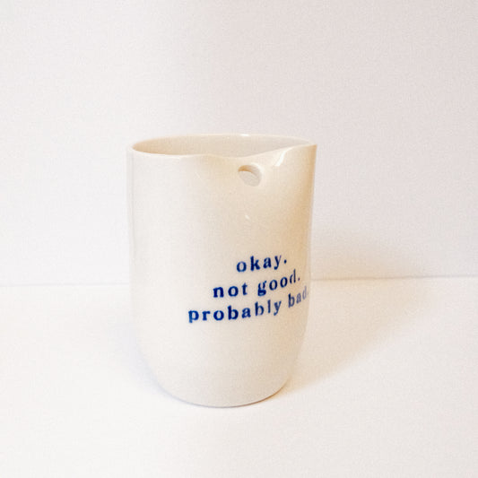 SECONDS Heated Rivalry "Probably Bad" Straw Cup: Blurred Text