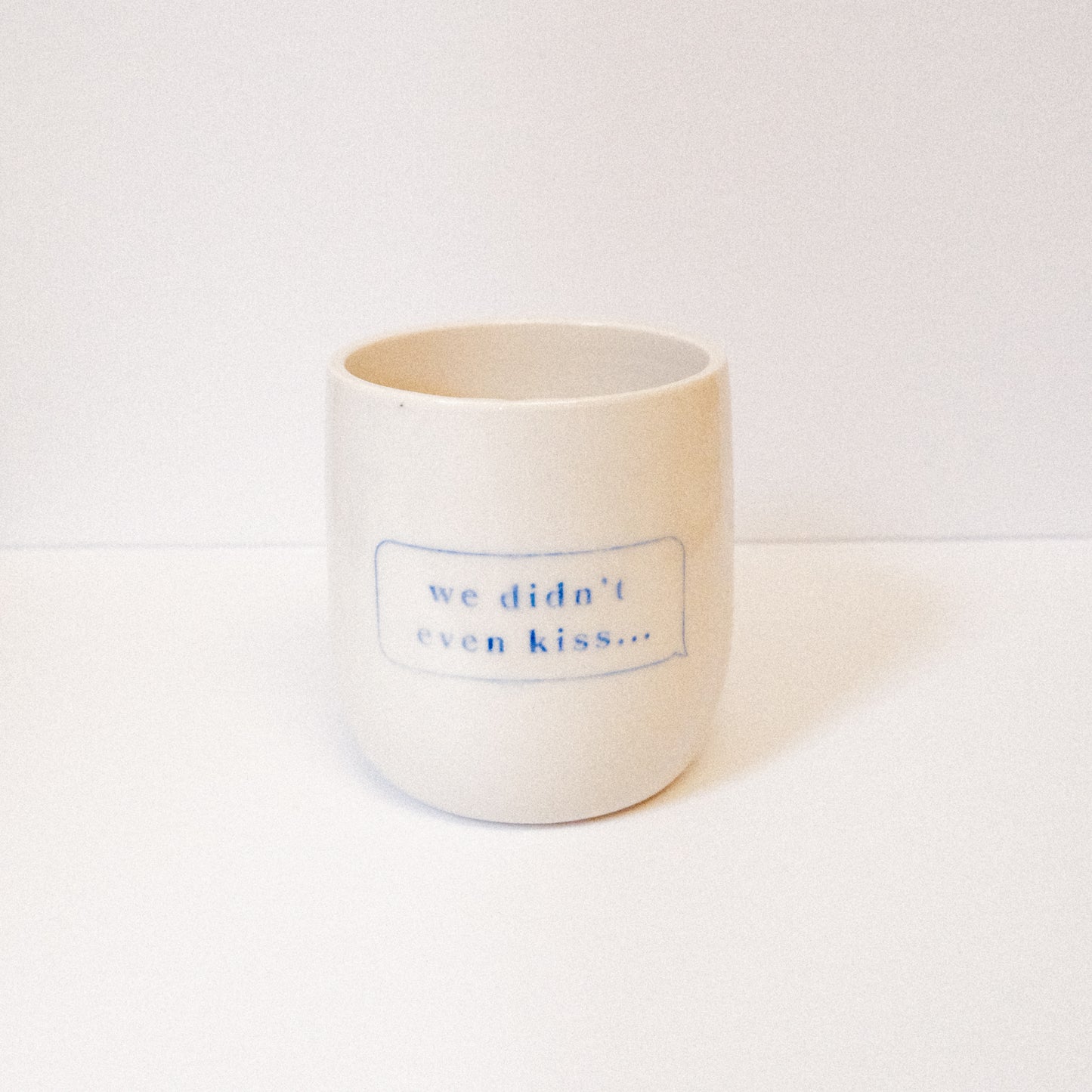 SECONDS Heated Rivalry "We Didn't Even Kiss" Short Cup: Blurred Text