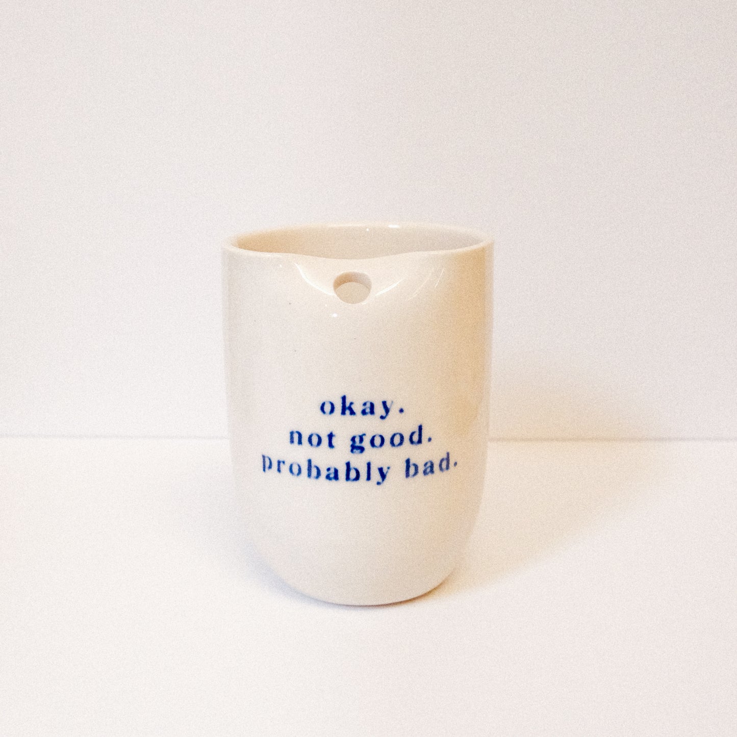 SECONDS Heated Rivalry "Probably Bad" Straw Cup: Blurred Text + Bubble