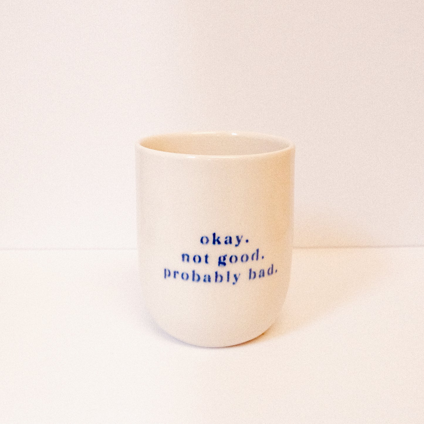 SECONDS Heated Rivalry "Probably Bad" Short Cup: Warped + Blurred Text