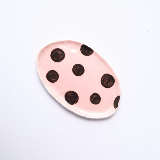 Small Pink Polka Dot Tray