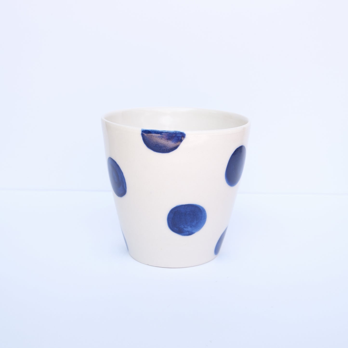 Blue Polka Dot Cup