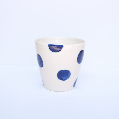 Blue Polka Dot Cup