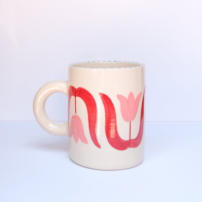 Pink Tulip Mug