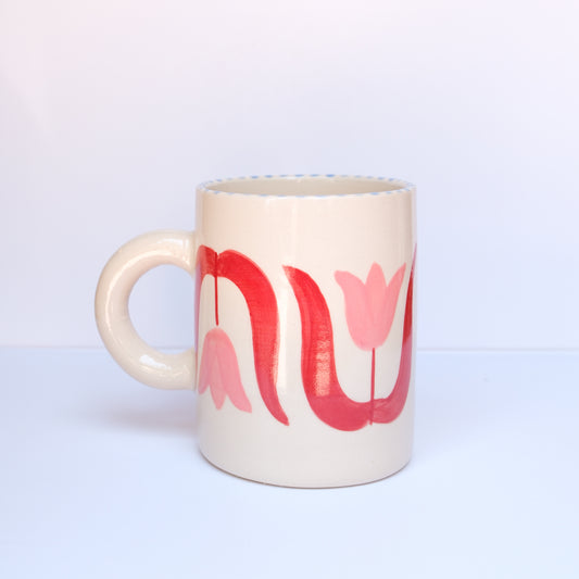 Pink Tulip Mug