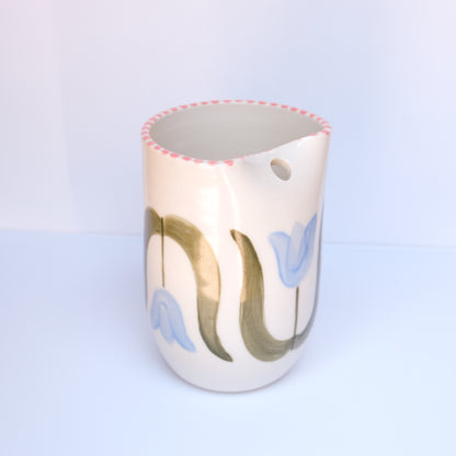 Blue Tulip Straw Tumbler