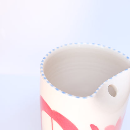 Pink Tulip Straw Tumbler