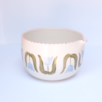 Blue Tulip Matcha Bowl