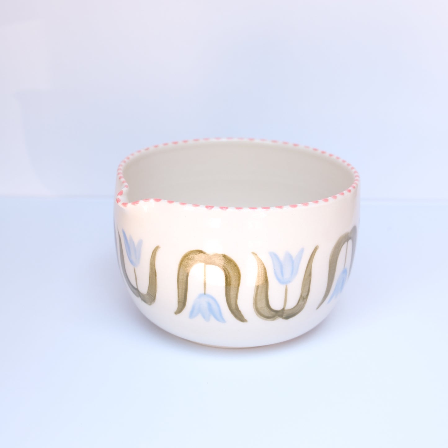 Blue Tulip Matcha Bowl