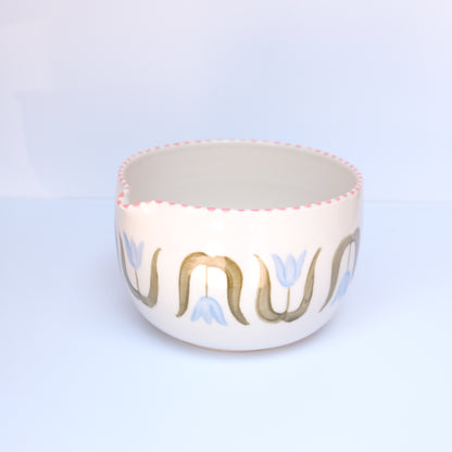Blue Tulip Matcha Bowl