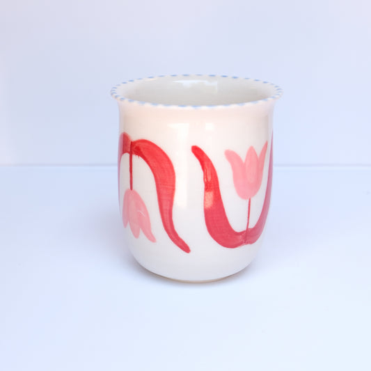 Pink Tulip Espresso Cup