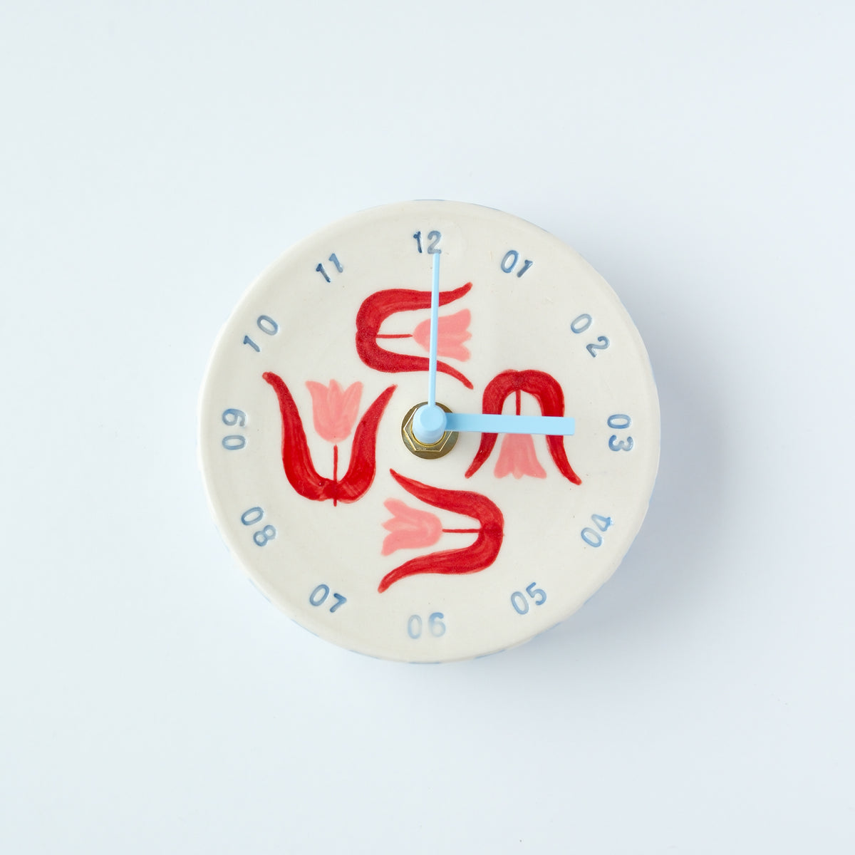 Pink Tulip Wall Clock