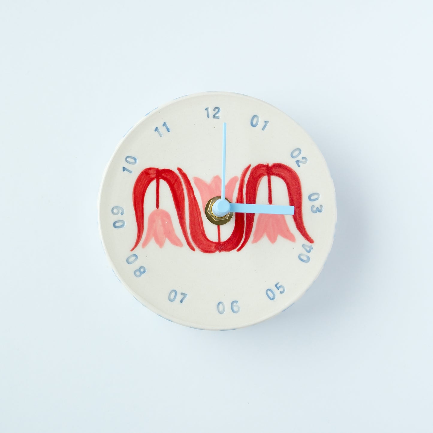 Pink Tulip Wall Clock