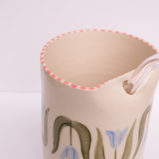Blue Tulip Straw Tumbler