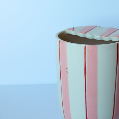 SECONDS Pink Stripe To Go Cup: Stray Mark
