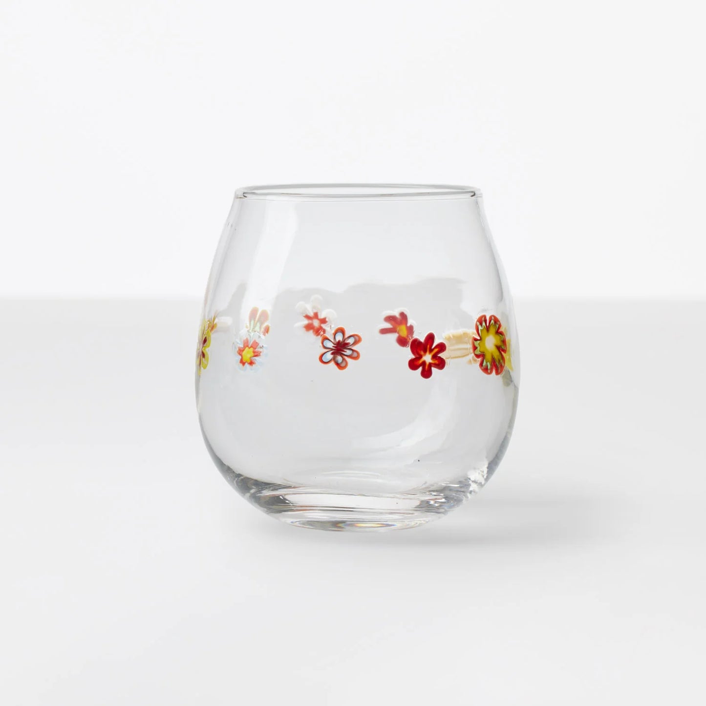 Antolini Glass Co - Flower Stemless Wine Glass