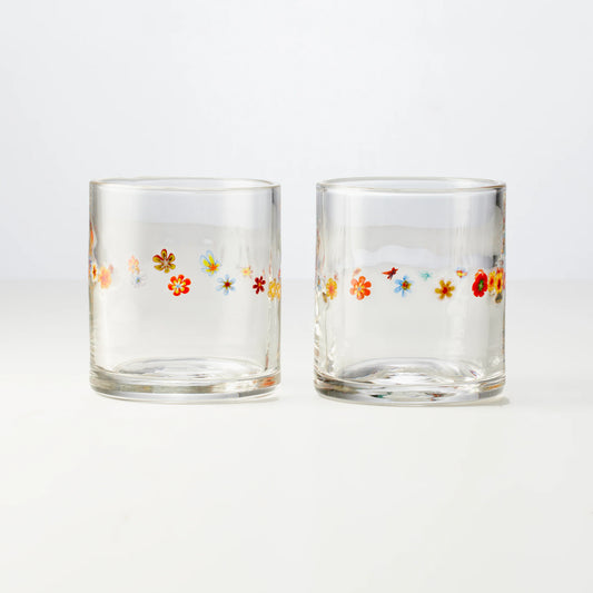 Antolini Glass Co - Flower Juice Glasses