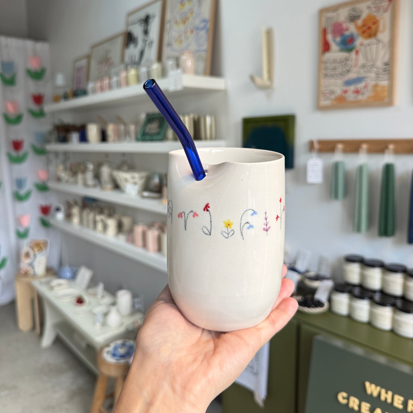 *PRE-ORDER* Wildflower Sketch Straw Tumbler
