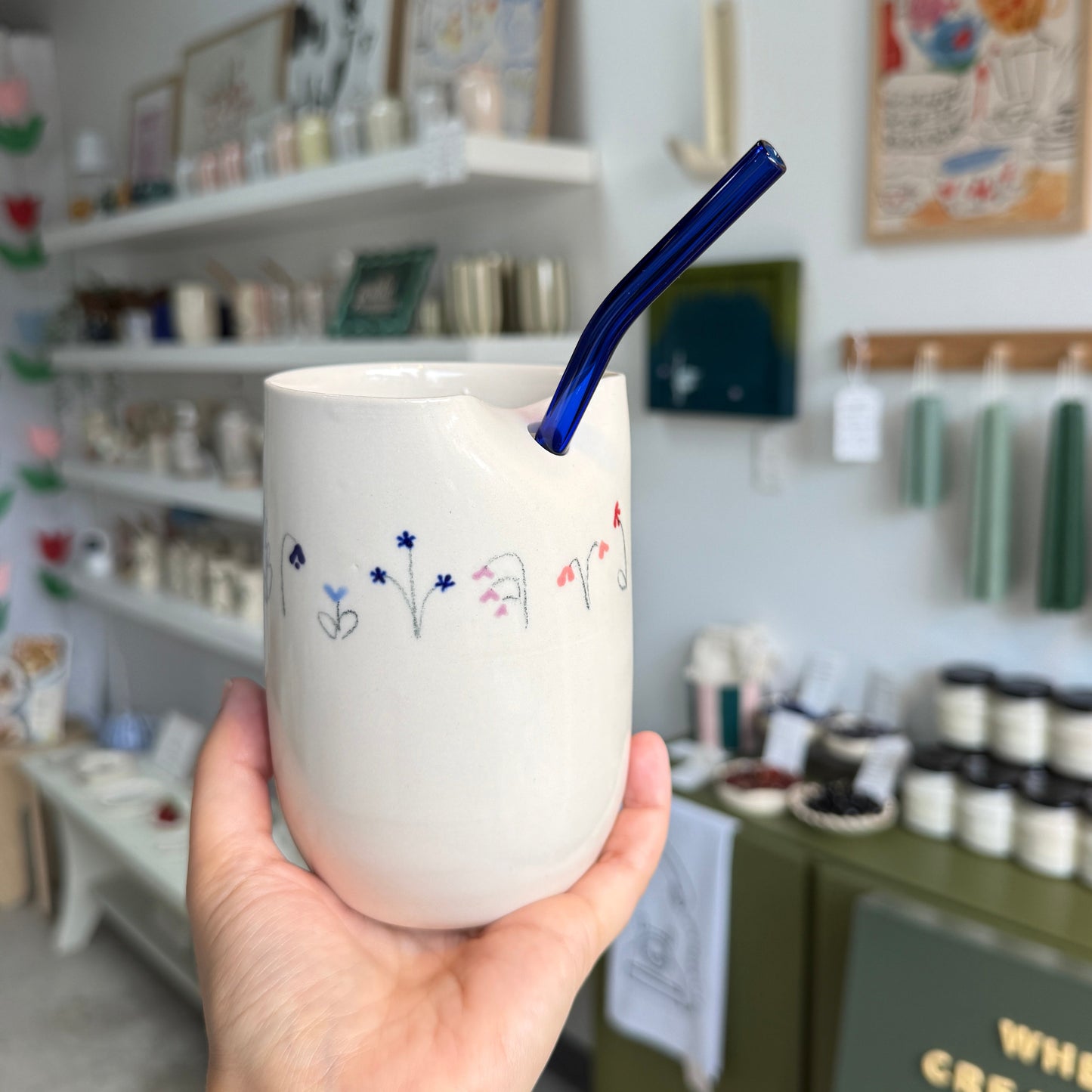 *PRE-ORDER* Wildflower Sketch Straw Tumbler