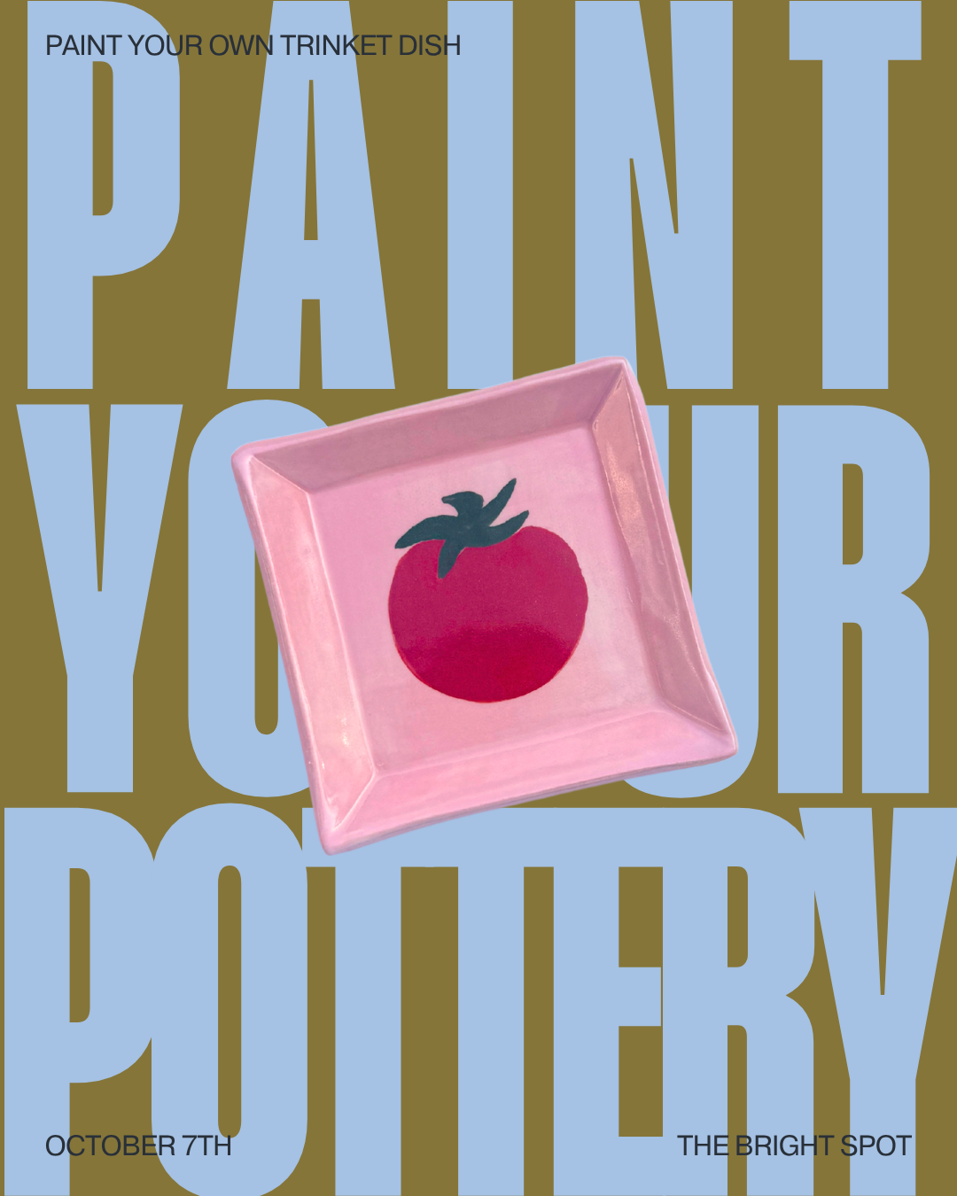 10/7 Paint Your Own Trinket Dish with Goldie Ceramics