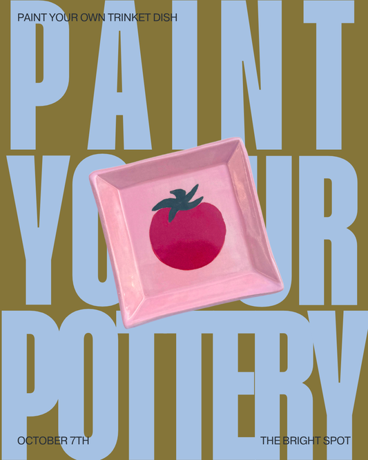10/7 Paint Your Own Trinket Dish with Goldie Ceramics