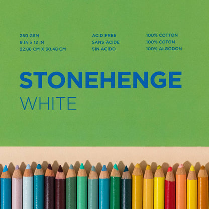 Legion Paper - Stonehenge White Paper Pad for Colored Pencil & Mixed Media