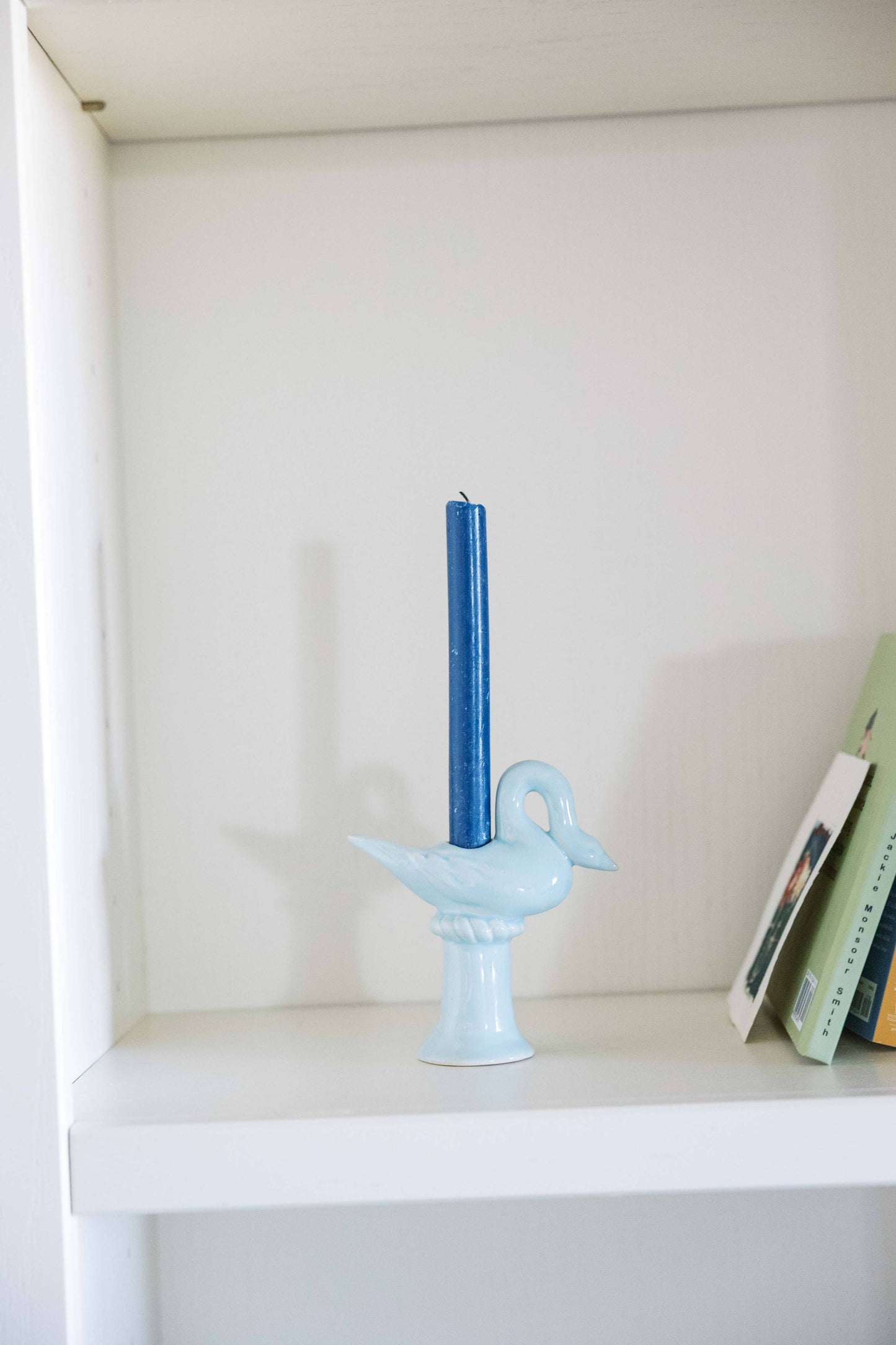 St.Bingo - Nordic Swan Candlestick Holder | Blue