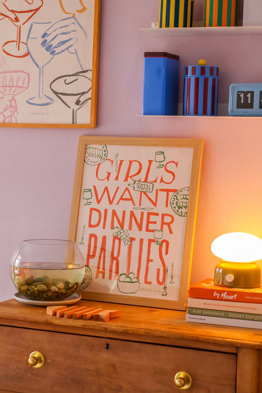 Phthalo Ruth - Girls Want Dinner Parties Art Print
