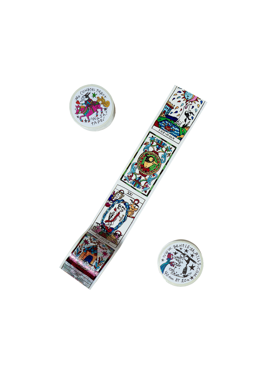 gentle thrills - Cowgirl tarot washi tape
