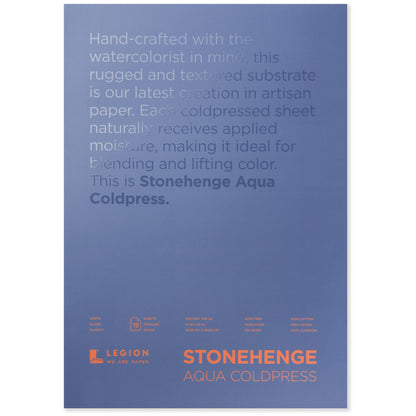 Legion Paper - Stonehenge Aqua Watercolor Block, Coldpress Watercolor Paper