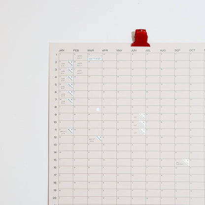 Case Study - 2026 Yearly Wall Calendar | Clay