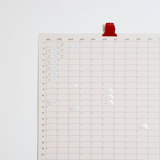 Case Study - 2026 Yearly Wall Calendar | Clay