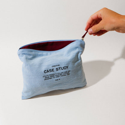 Case Study - Cotton Zipper Go Pouch – Two-Tone Pouch for Organization