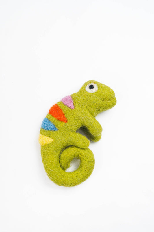 Silk Road Bazaar - Chameleon Finger Puppet