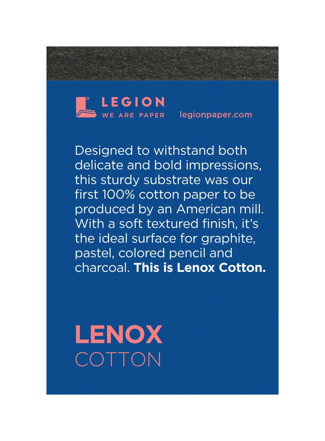 Legion Paper - Lenox 100% Cotton Mini Pad - Drawing & Mixed Media