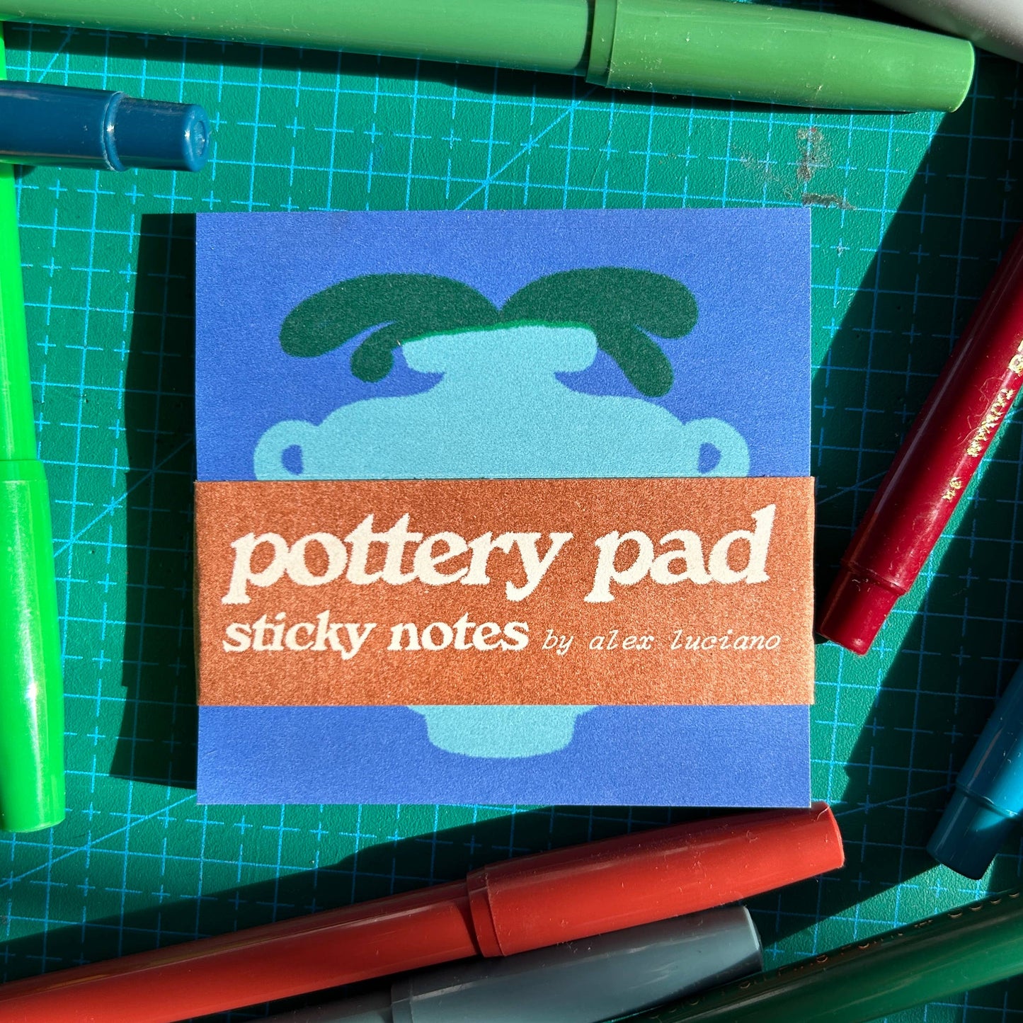 Alex Luciano - Pottery Sticky Note Pad