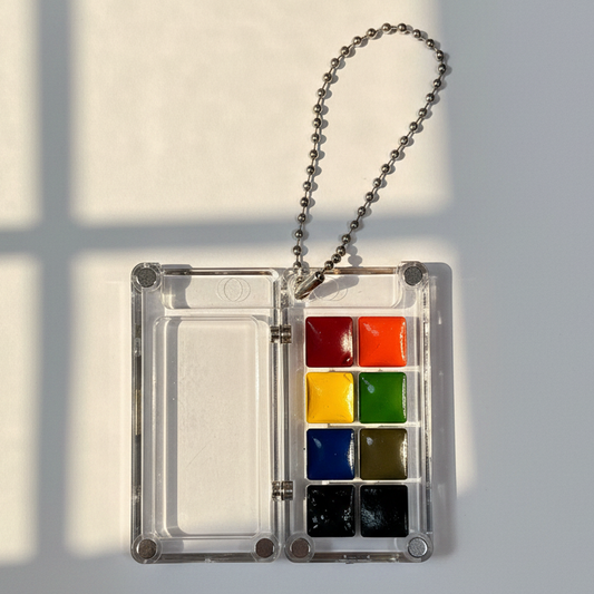 Nobel Arts - Portable Mini High Pigment Watercolor Paints Keychain