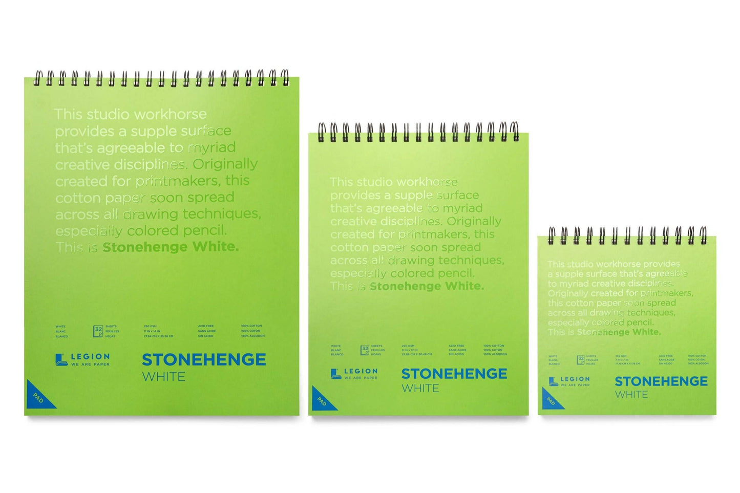 Legion Paper - Stonehenge White Spiral Pad, Journaling, Drawing & Sketching