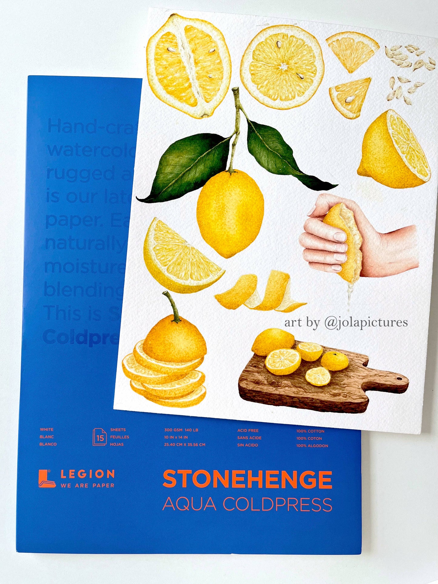 Legion Paper - Stonehenge Aqua Watercolor Block, Coldpress Watercolor Paper