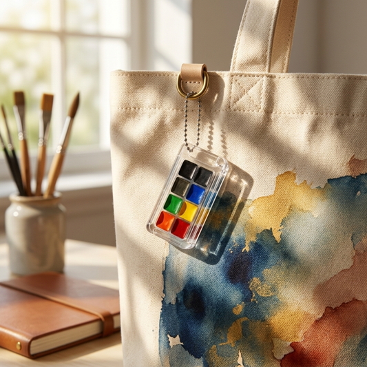Nobel Arts - Portable Mini High Pigment Watercolor Paints Keychain
