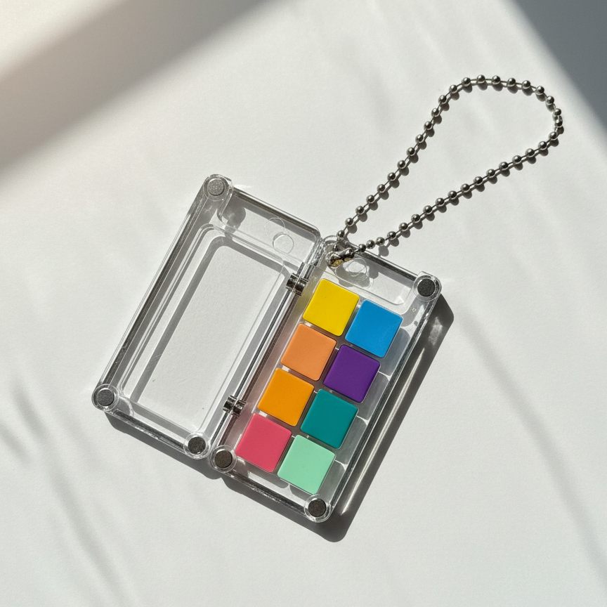 Nobel Arts - Portable Mini High Pigment Watercolor Paints Keychain