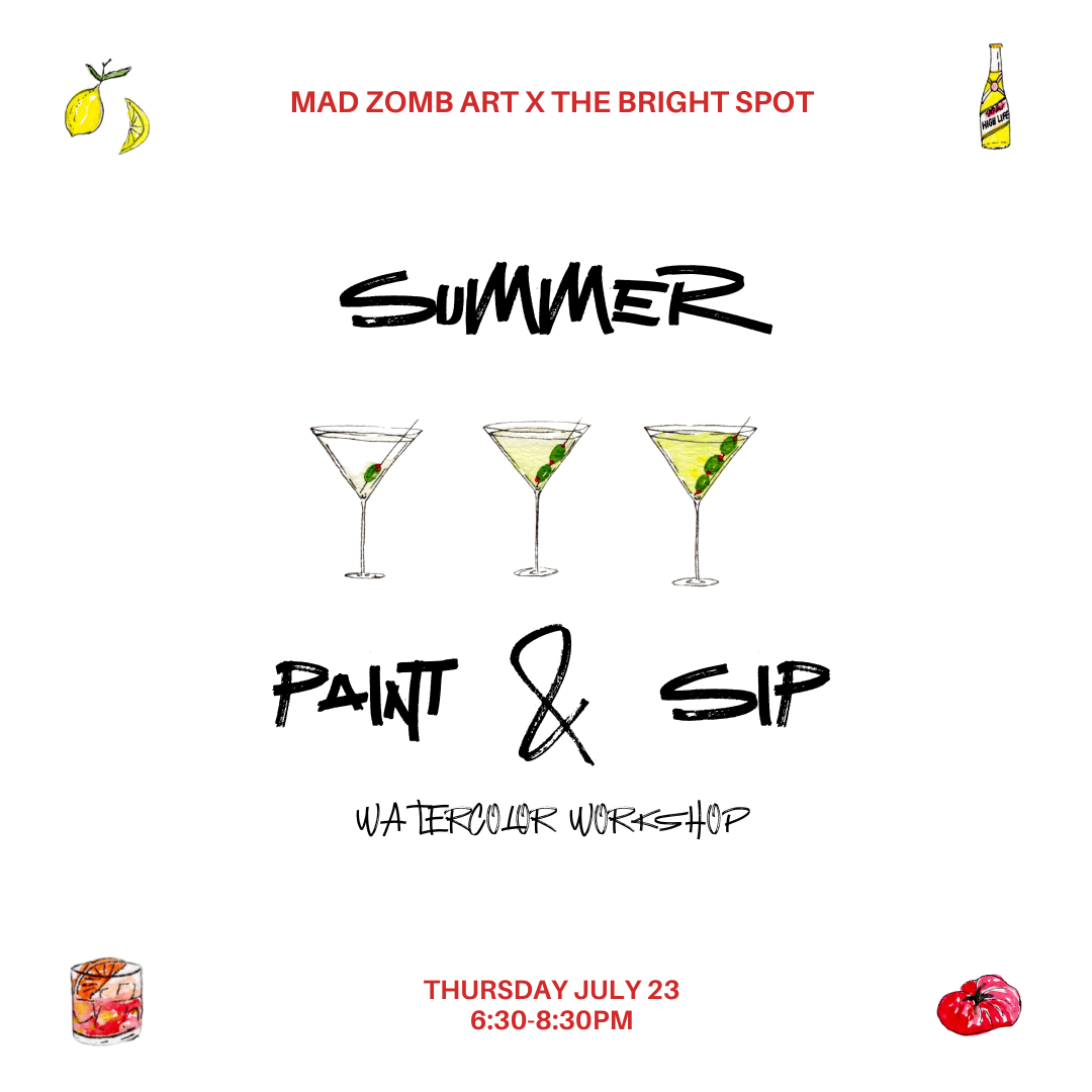 7/23 Summer Paint & Sip with Mad Zomb Art