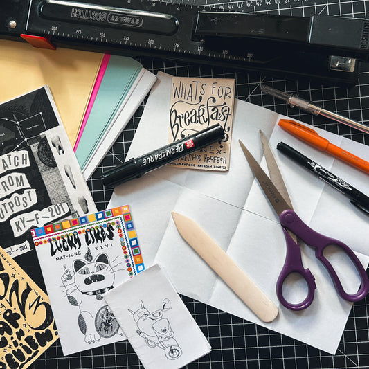 10/16 Intro to Zine Making Workshop with Milktooth Co